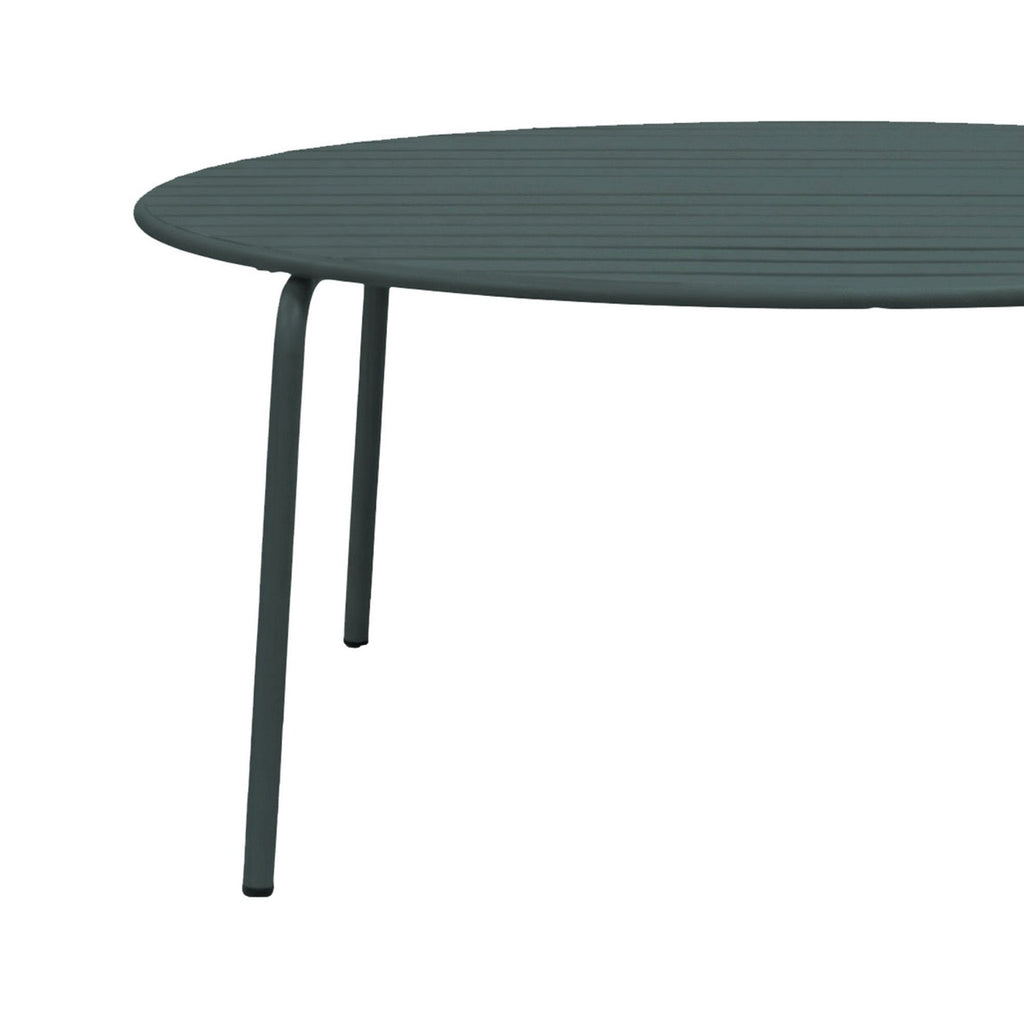 Baca - Mesa de Jardín Redonda de Metal - Verde Abeto