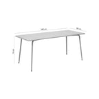 Baca - Table De Jardin En Métal - Taupe