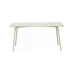 Baca - Metal Garden Table - Beige