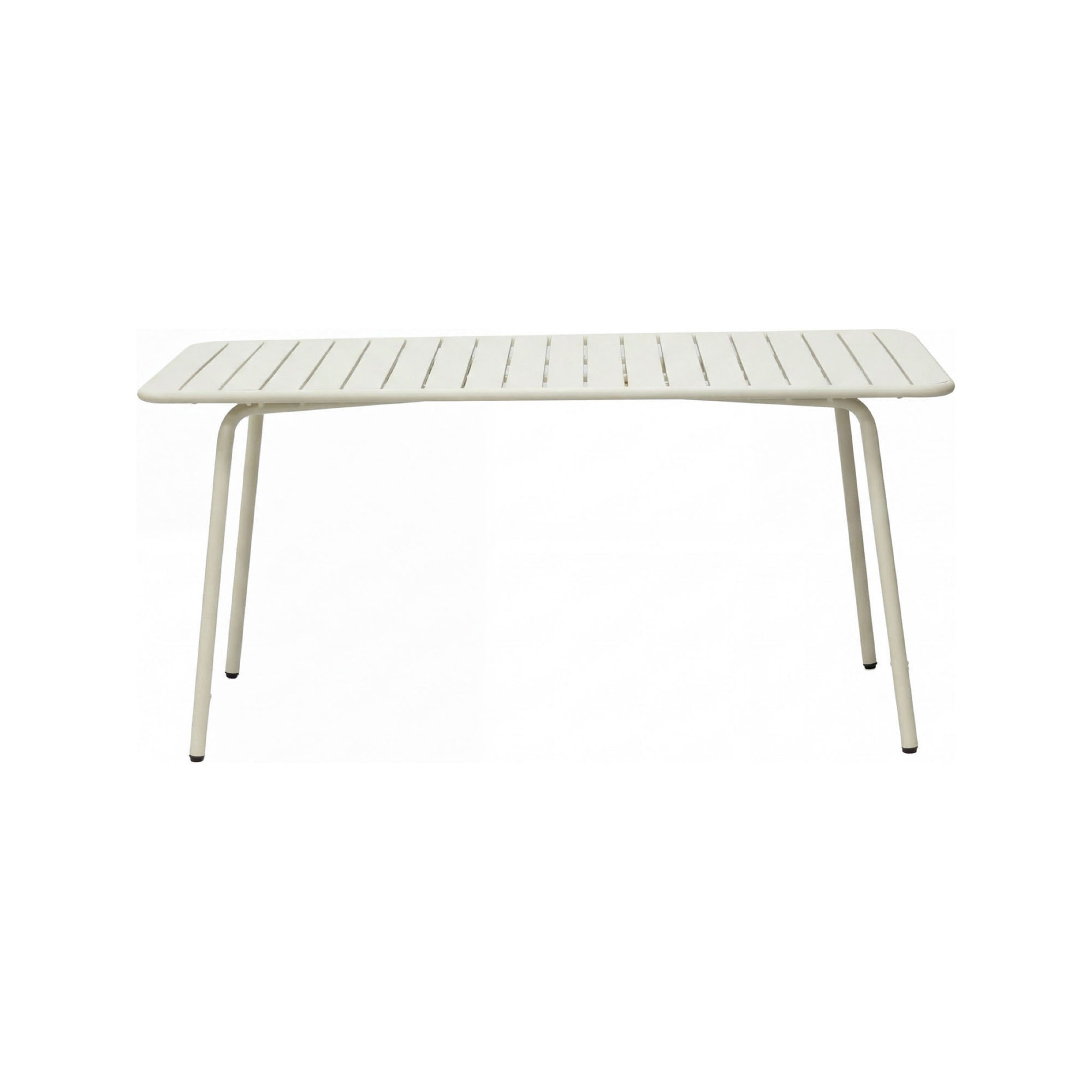 Baca - Metal Garden Table - Beige