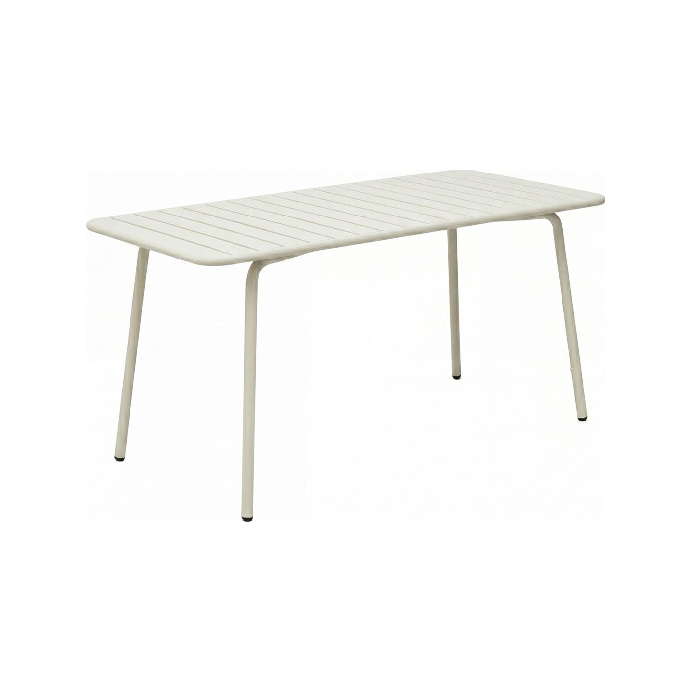 Baca - Metal Garden Table - Beige