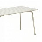 Baca - Metal Garden Table - Beige