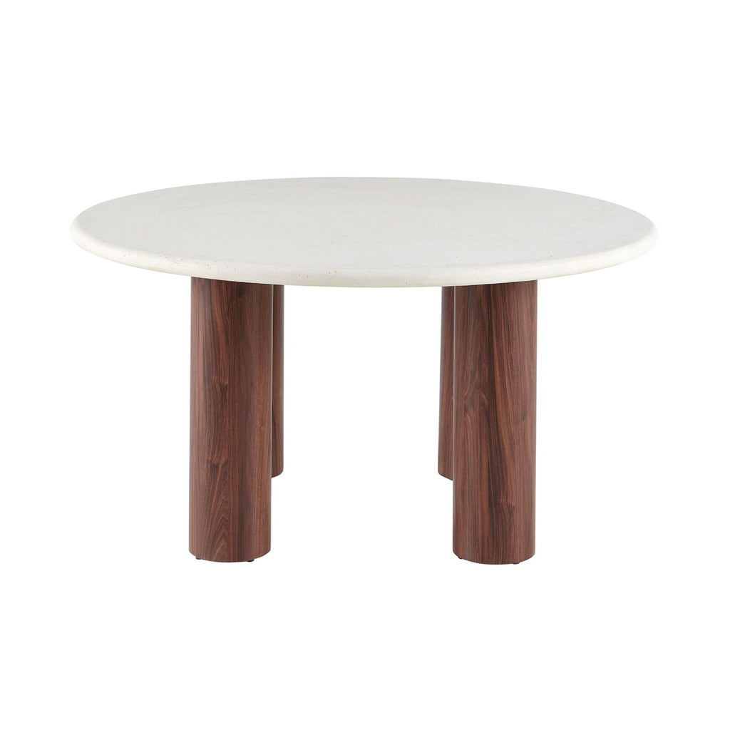 Mesa de comedor redonda - Beige