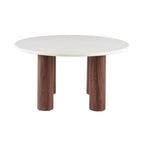 Mesa de comedor redonda - Beige