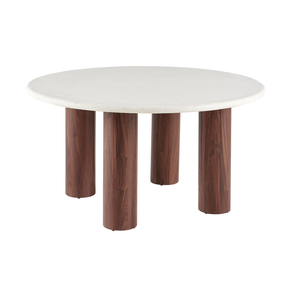 Mesa de comedor redonda - Beige