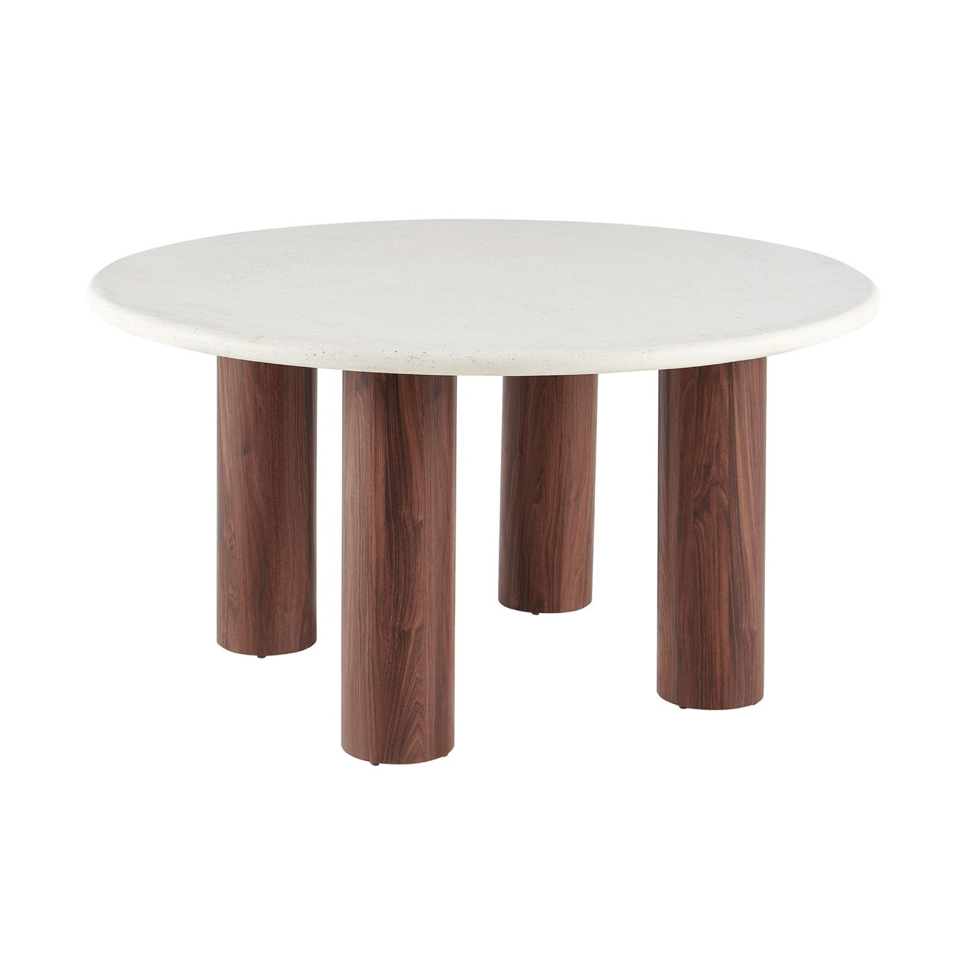 Mesa de comedor redonda - Beige