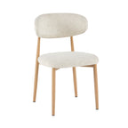 Lot De 2 Chaises En Tissu Texturé - Beige