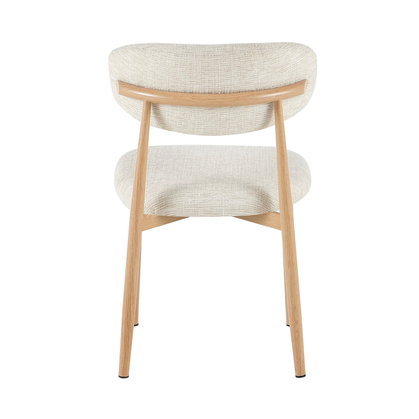 Lot De 2 Chaises En Tissu Texturé - Beige