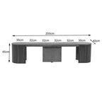 Constance - Banco extensible - Roble