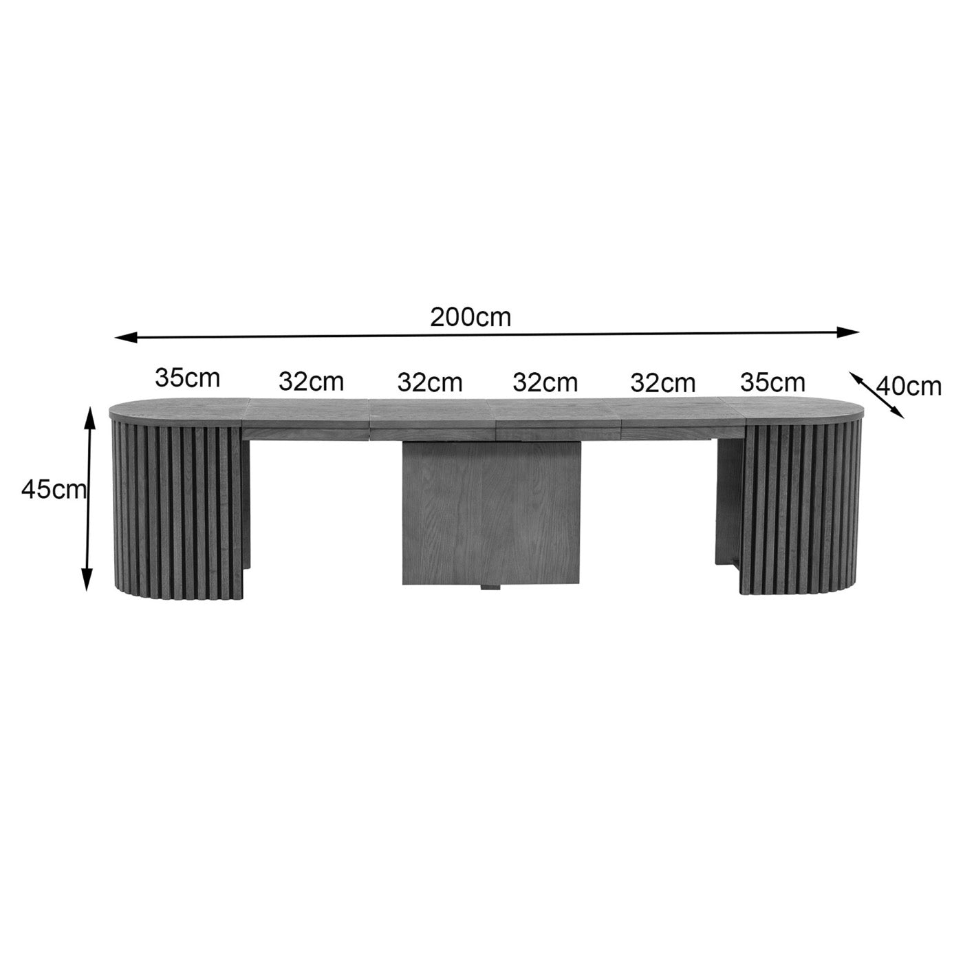 Constance - Banco extensible - Roble
