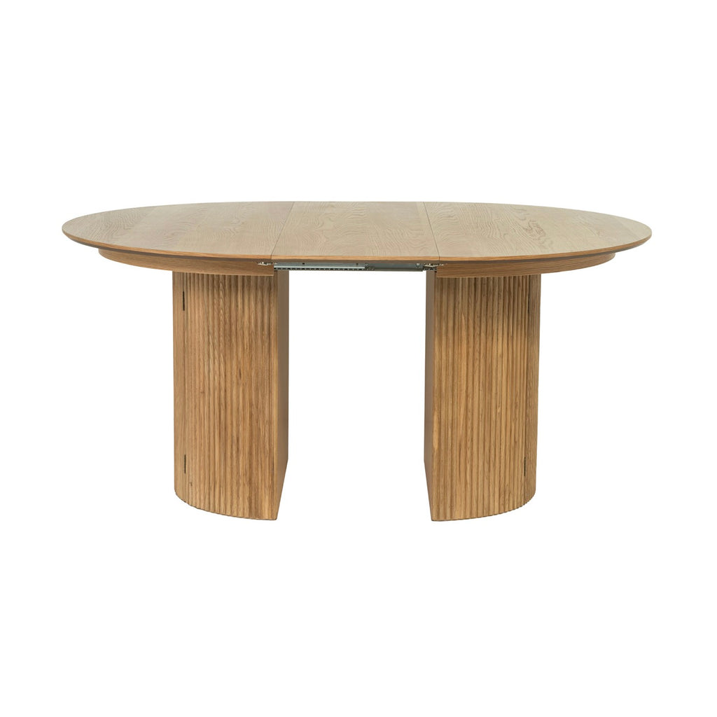Constance - Table Extensible Avec Rangement - Chêne