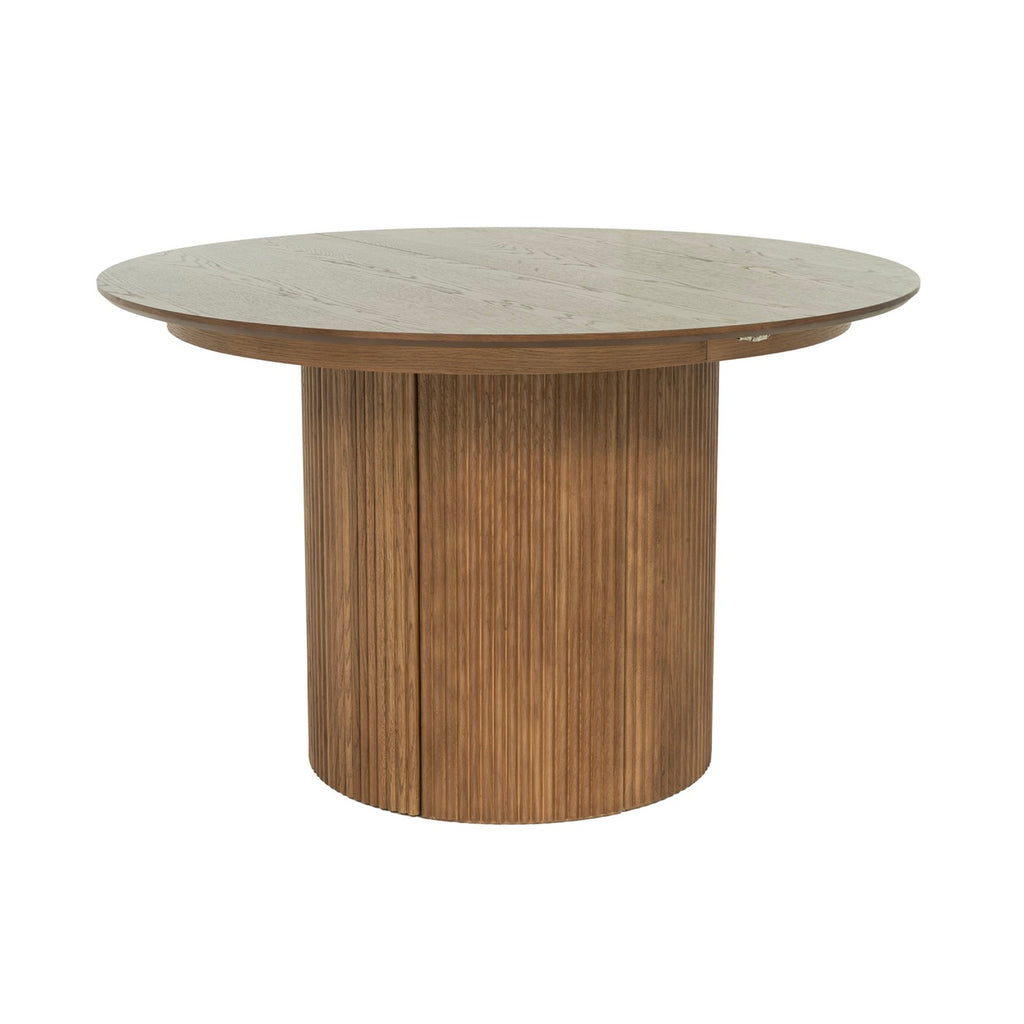 Constance - Table Extensible Avec Rangement - Chêne Brun