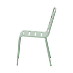 Baca - Oval Garden Table + 6 Metal Chairs Set - Green
