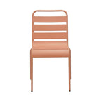 Baca - Ensemble Table De Jardin + 6 Chaises En Métal - Terracotta