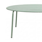 Baca - Conjunto Mesa de Jardín + 6 Sillas de Metal - Verde