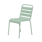 Baca - Conjunto Mesa de Jardín + 6 Sillas de Metal - Verde