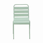 Baca - Conjunto Mesa de Jardín + 6 Sillas de Metal - Verde