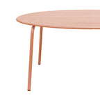 Baca - Ensemble Table Jardin + 6 Fauteuils En Métal - Terracotta