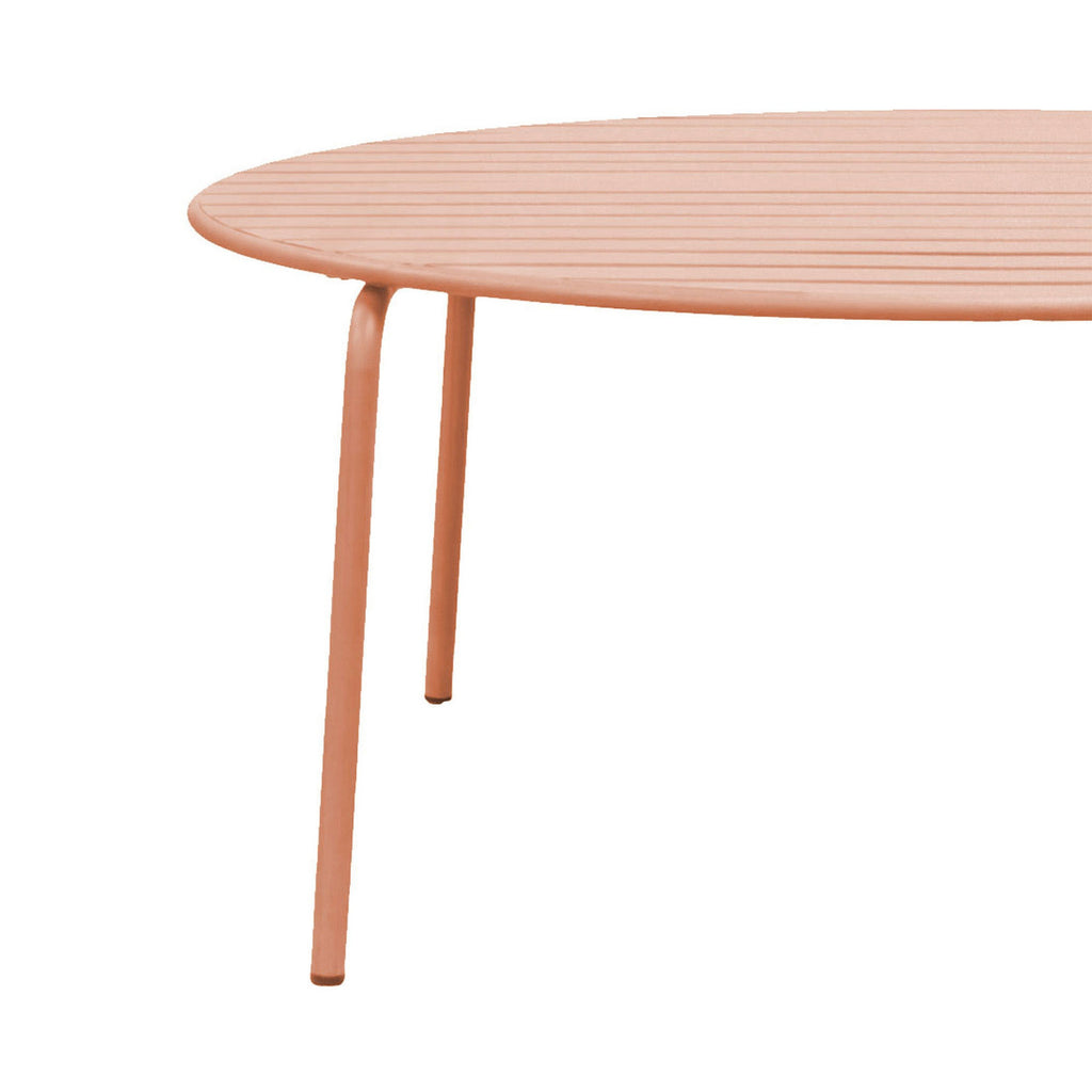Baca - Ensemble Table De Jardin + 8 Chaises En Métal - Terracotta