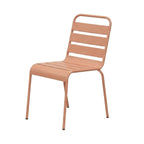 Baca - Ensemble Table De Jardin + 8 Chaises En Métal - Terracotta