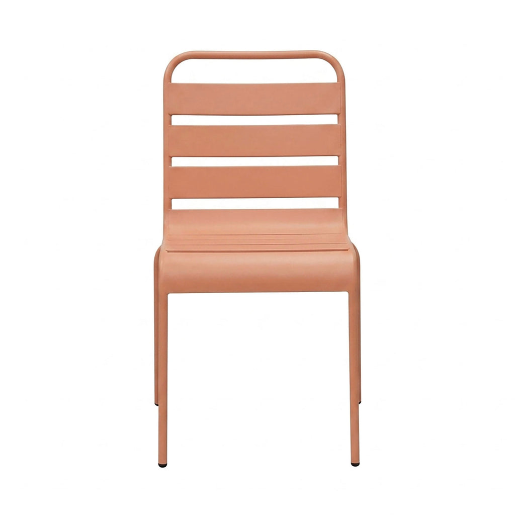 Baca - Ensemble Table De Jardin + 8 Chaises En Métal - Terracotta