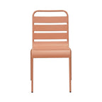 Baca - Ensemble Table De Jardin + 8 Chaises En Métal - Terracotta