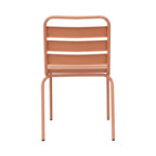 Baca - Ensemble Table De Jardin + 8 Chaises En Métal - Terracotta