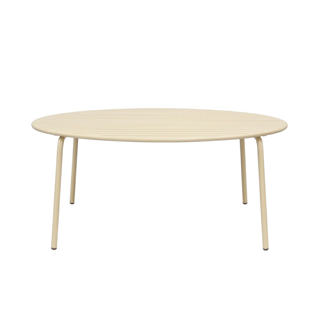 Baca - Garden Table + 8 Metal Chairs Set - Cream