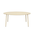 Baca - Garden Table + 8 Metal Chairs Set - Cream