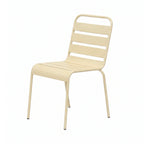 Baca - Garden Table + 8 Metal Chairs Set - Cream