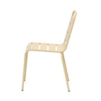 Baca - Conjunto Mesa de Jardín + 4 Sillas de Metal - Crema