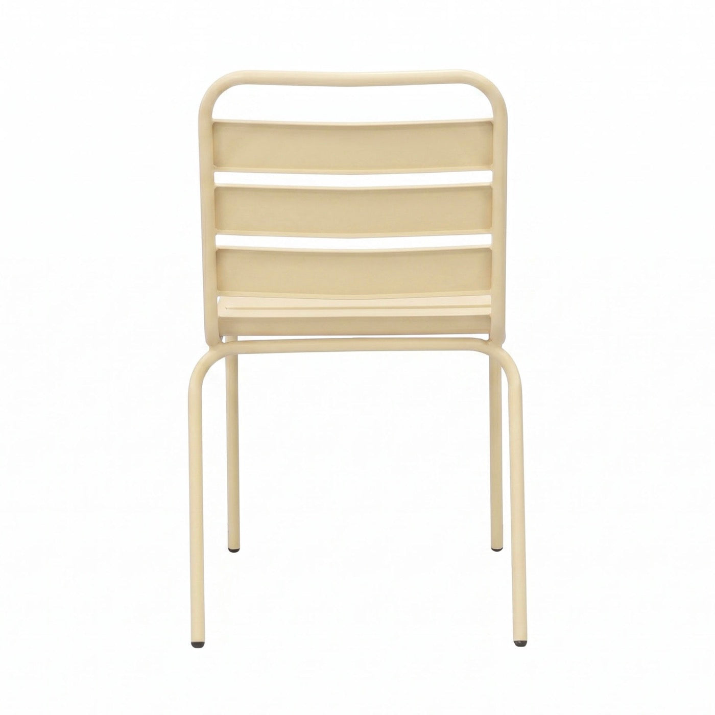 Baca - Conjunto Mesa de Jardín + 4 Sillas de Metal - Crema