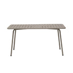 Baca - Ensemble Table De Jardin + 4 Chaises En Métal - Taupe