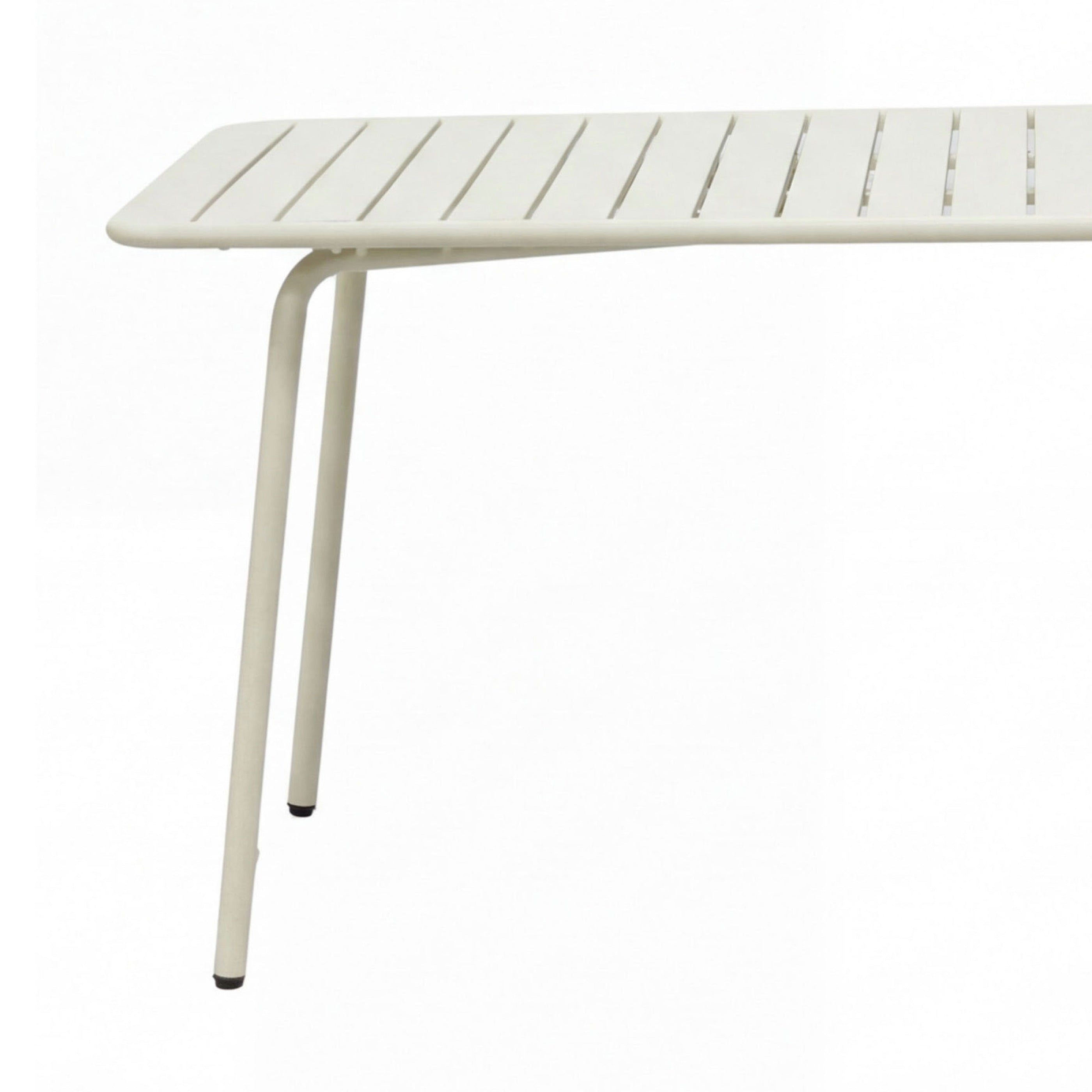 Baca - Garden Table + 4 Metal Armchairs Set - Beige