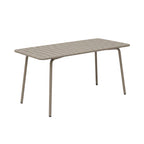 Baca - Ensemble Table De Jardin + 4 Fauteuils En Métal - Taupe