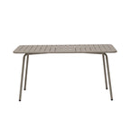 Baca - Ensemble Table De Jardin + 4 Fauteuils En Métal - Taupe