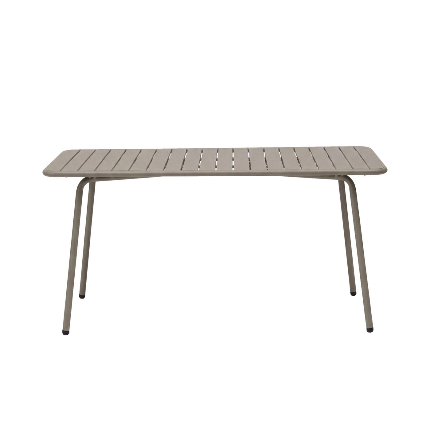 Baca - Ensemble Table De Jardin + 4 Fauteuils En Métal - Taupe