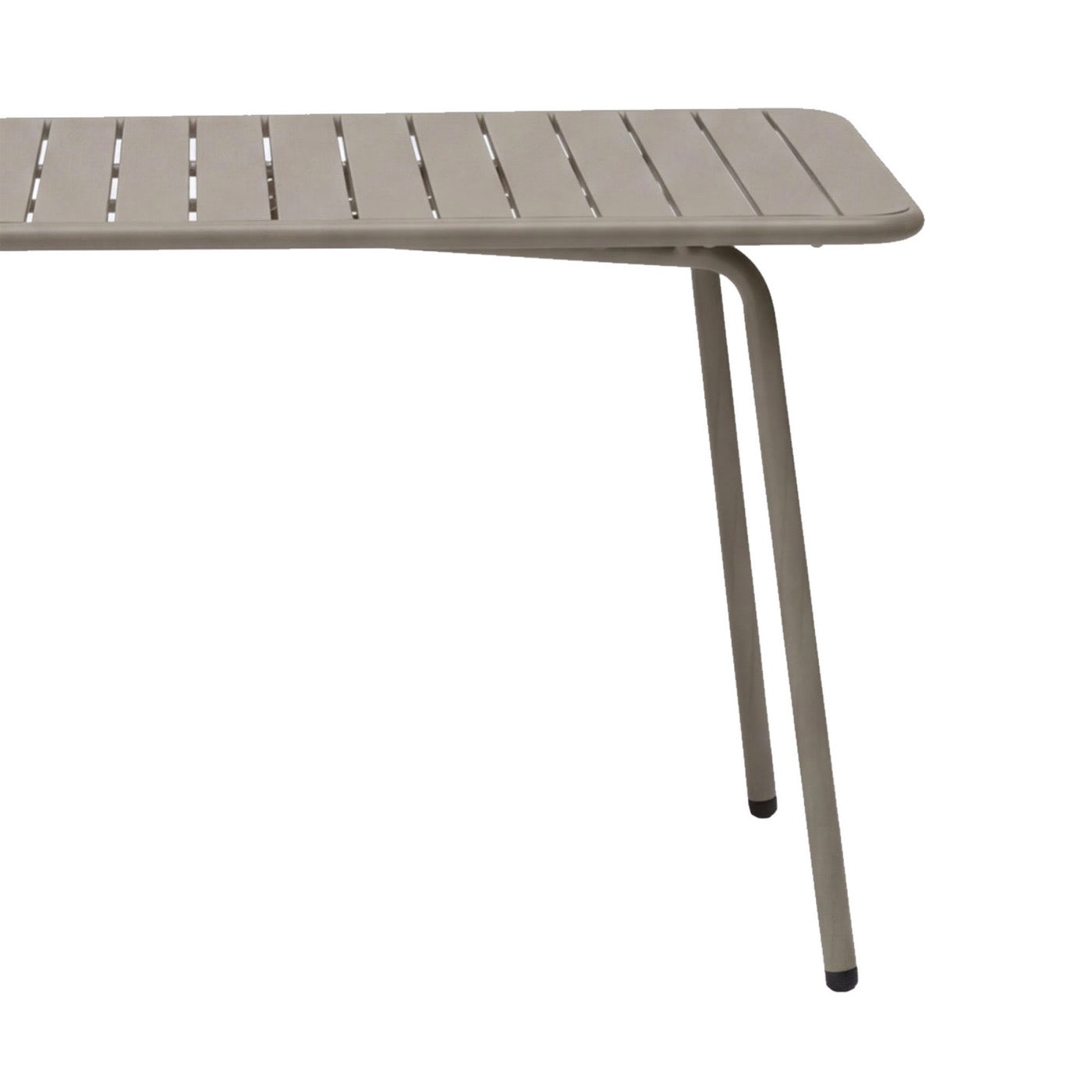 Baca - Ensemble Table De Jardin + 4 Fauteuils En Métal - Taupe