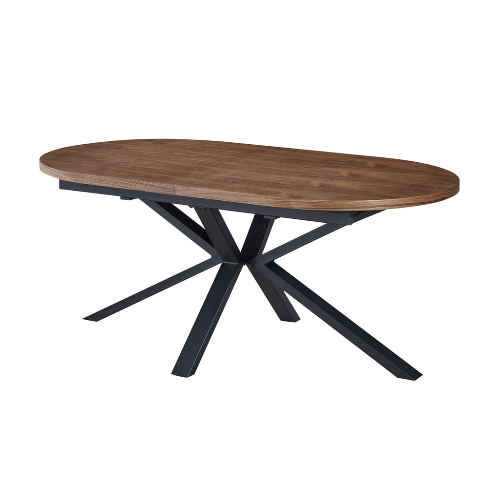 Venter - Extendable Oval Dining Table - Walnut