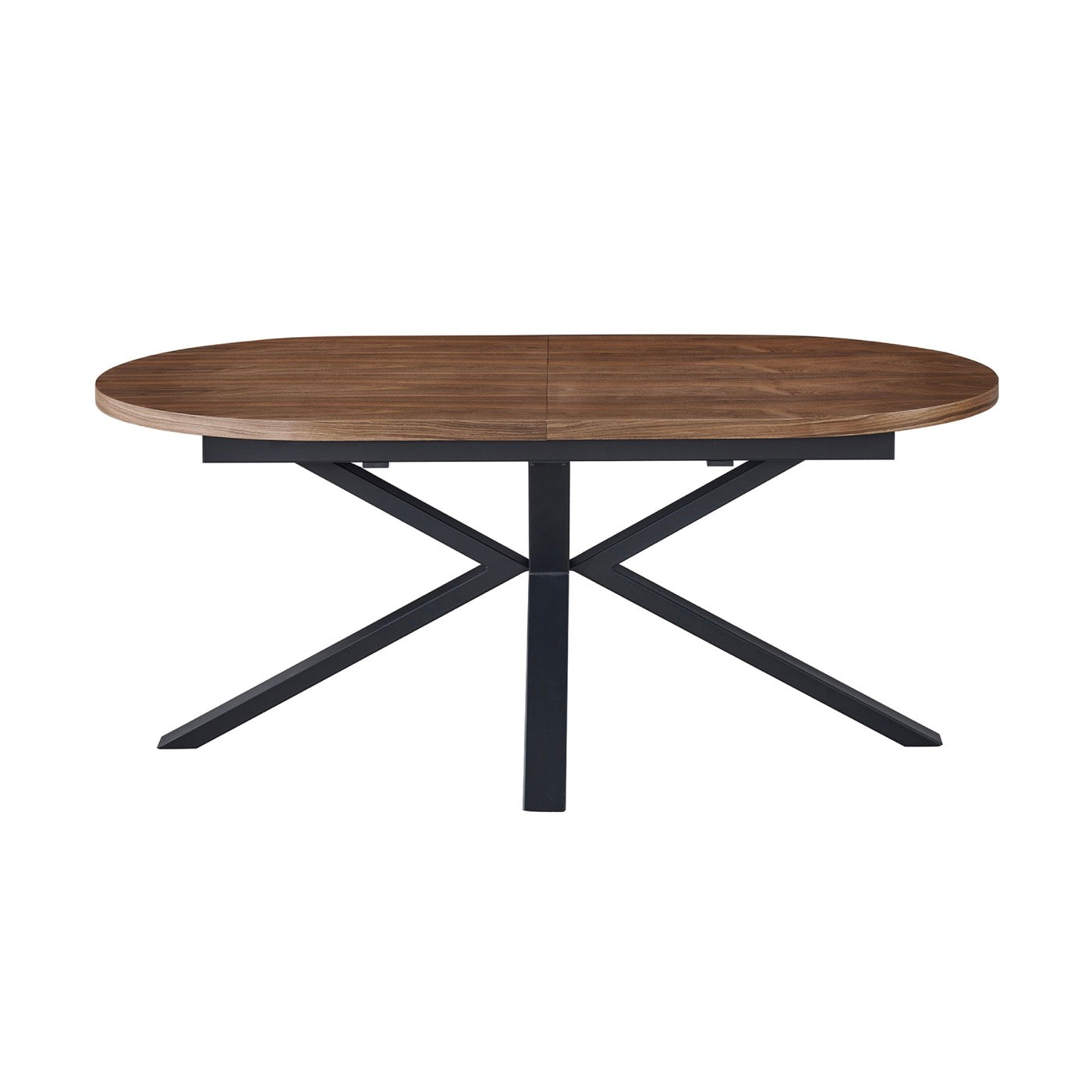 Venter - Extendable Oval Dining Table - Walnut