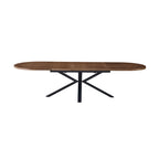 Venter - Extendable Oval Dining Table - Walnut