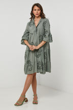 Robe Chemise - Kaki - Femme