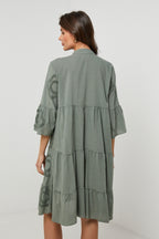 Robe Chemise - Kaki - Femme