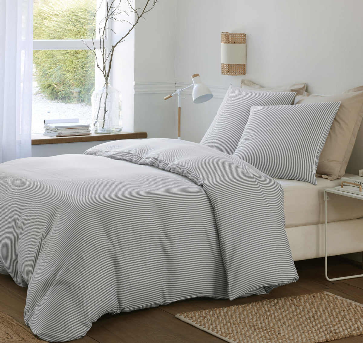 Completo letto - 3 pezzi - 100% garza di cotone - Laya - Stampato