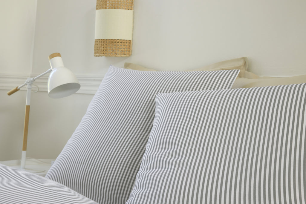 Completo letto - 3 pezzi - 100% garza di cotone - Laya - Stampato