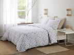 Completo Letto - 3 Pezzi - 100% Garza Di Cotone - Louca - Stampato