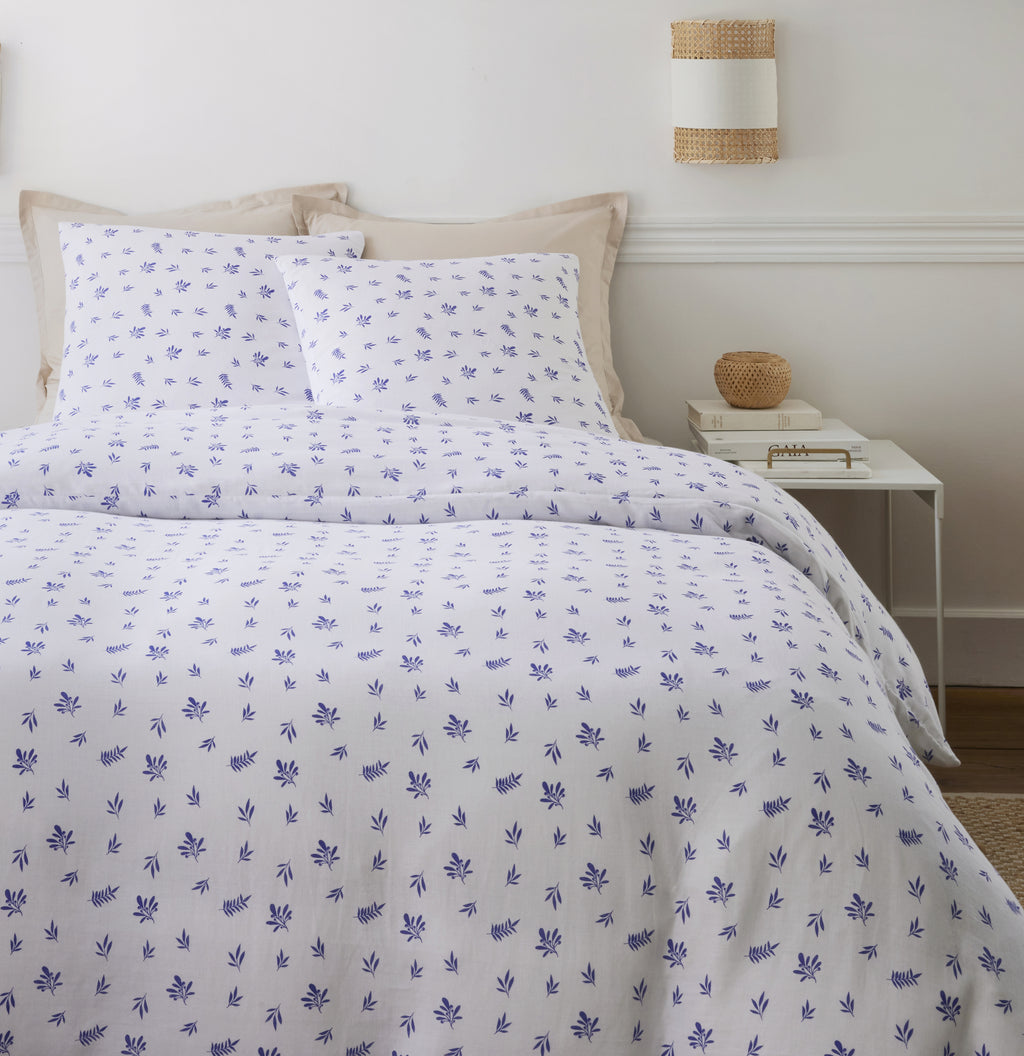 Completo Letto - 3 Pezzi - 100% Garza Di Cotone - Louca - Stampato