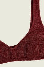 Haut De Bikini Cherry Roccia - Bordeaux