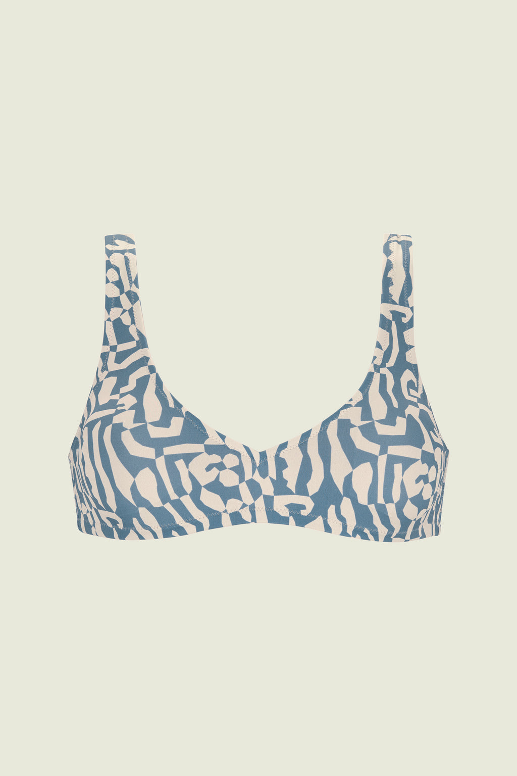 Haut De Bikini Marbling Roccia - Bleu