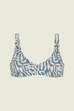 Haut De Bikini Marbling Roccia - Bleu